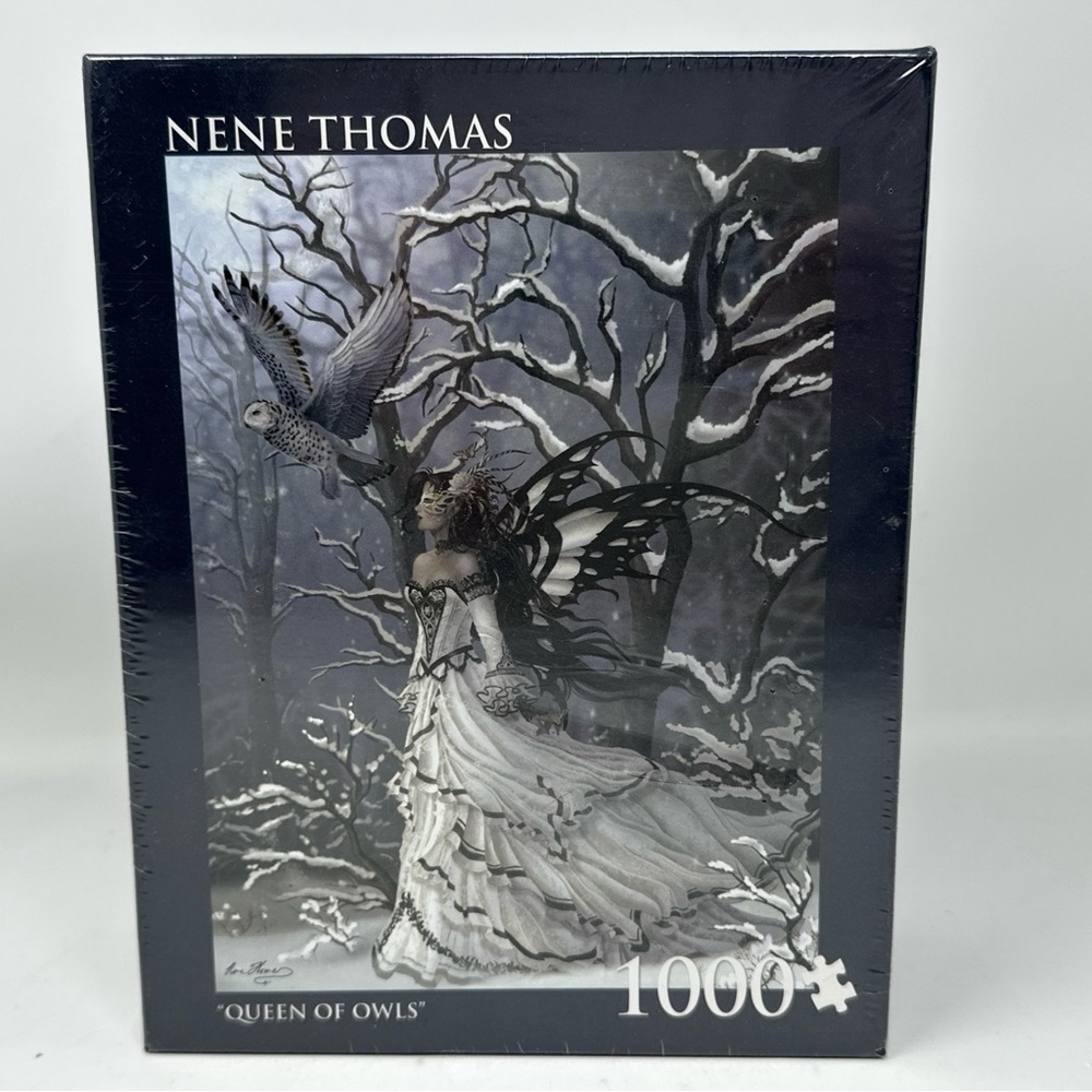Nene Thomas 2014 Queen of Owls 1000 Piece Puzzle 20 x 27 inch Factory Sealed